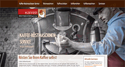 Desktop Screenshot of kaffee-roestmaschinen-service.de