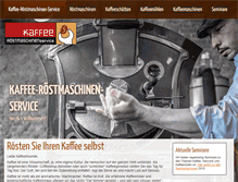 Tablet Screenshot of kaffee-roestmaschinen-service.de